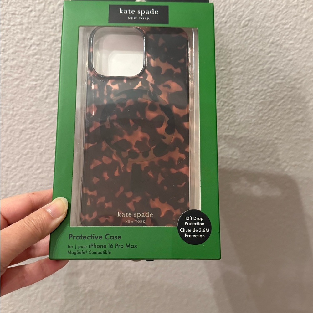 Kate Spade New York IPhone 16 Pro Max Protective Case with Megasafe - Tortoise